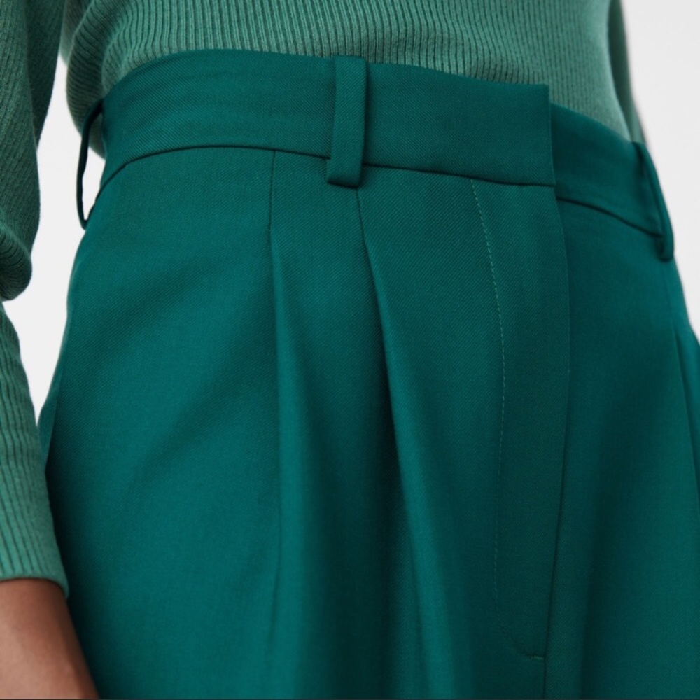 & Other Stories green wool blend pants